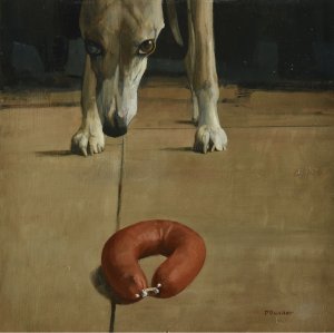 Pieter Pander > Hondje met Hema worst kopen?