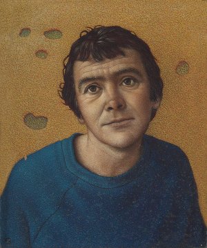 A.  Herk, van > Dick Pieters/ Zelfportret met blauwe sweater kopen?