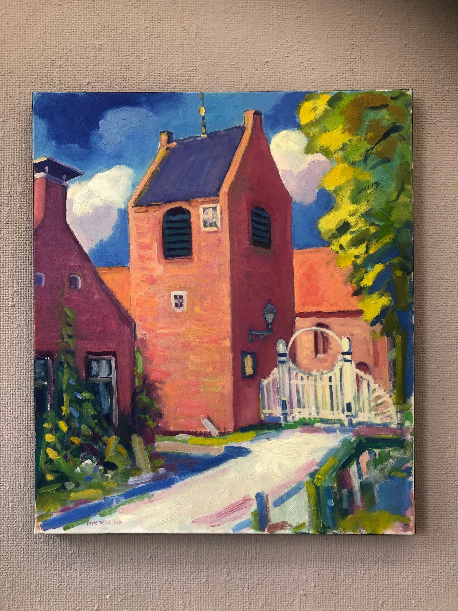 油彩.畫布: Ezinge van Dirk Beintema kopen? Kunst Ezinge van Dirk Beintema kopen?
