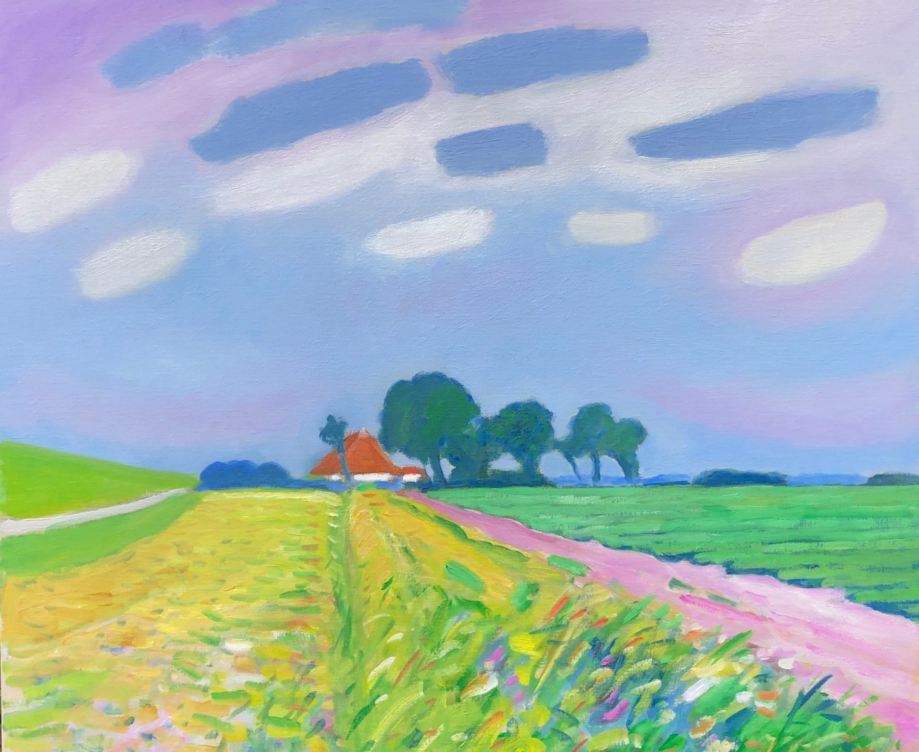Olieverf op doek: Waargaastermeer van Dirk Beintema kopen? Kunst Waargaastermeer van Dirk Beintema kopen?