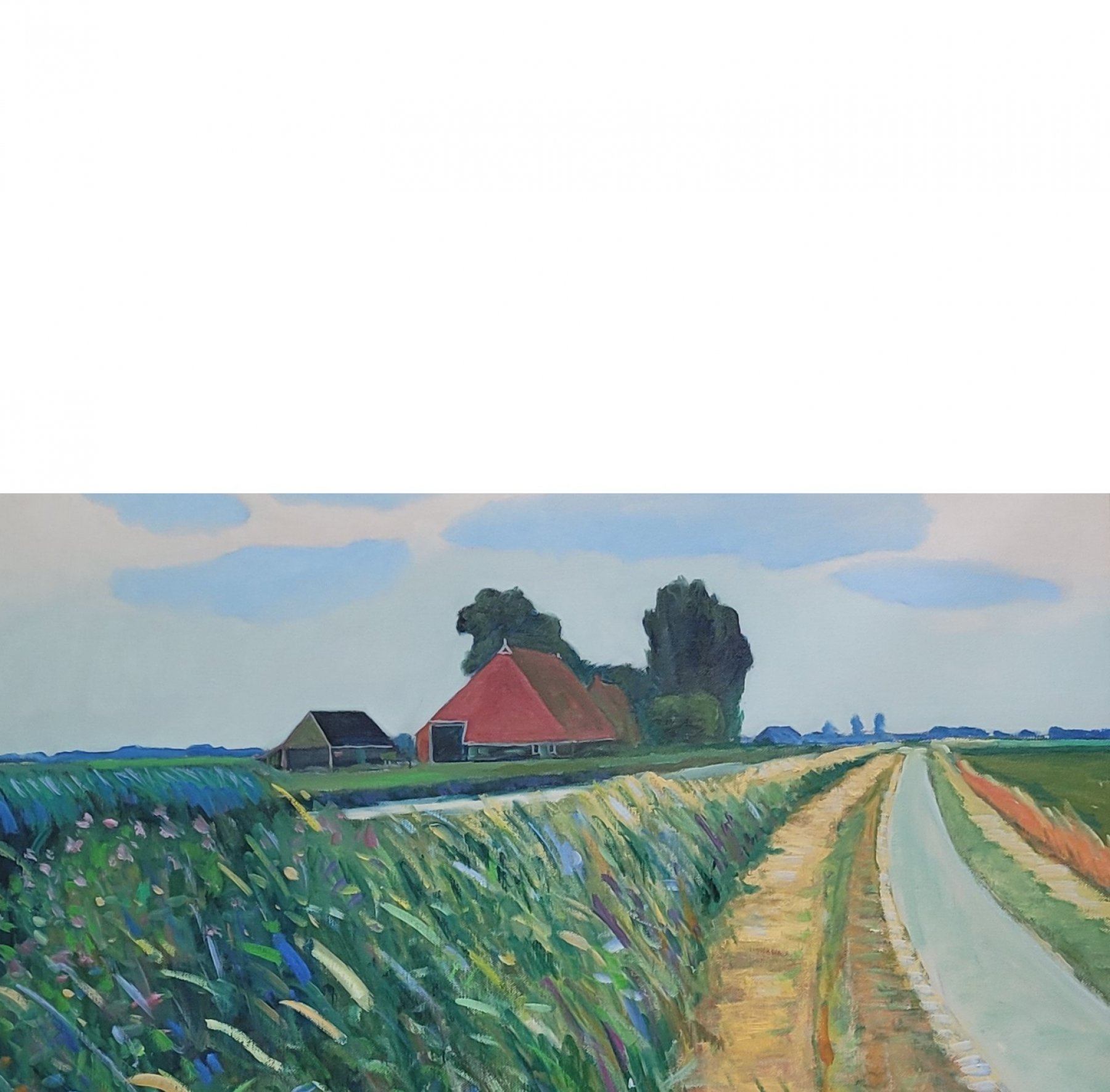 Olieverf op doek: Waargaastermeer van Dirk Beintema kopen? Kunst Waargaastermeer van Dirk Beintema kopen?